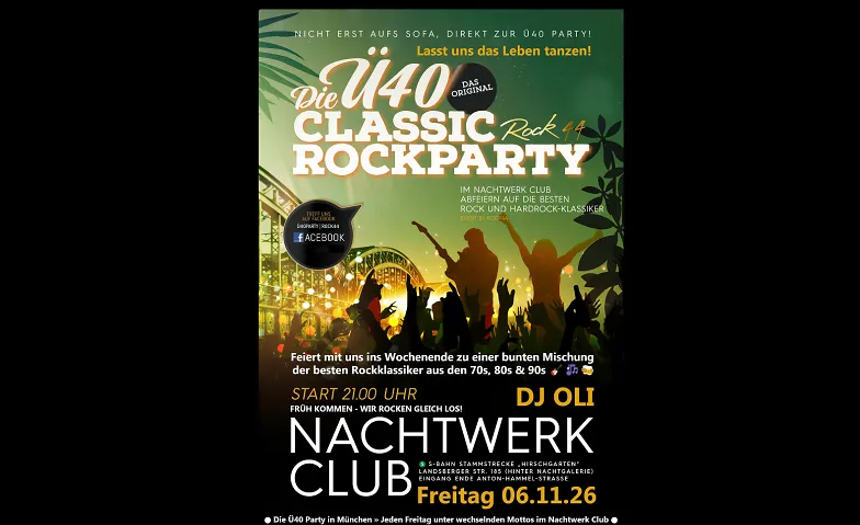 Ü40 PARTY MÜNCHEN » Die große Ü40 Classic-Rockparty · Bild 1