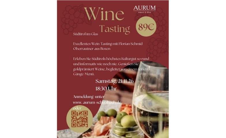 Wine Tasting mit Florian Schmid Oberrautner aus Bozen · Bild 1
