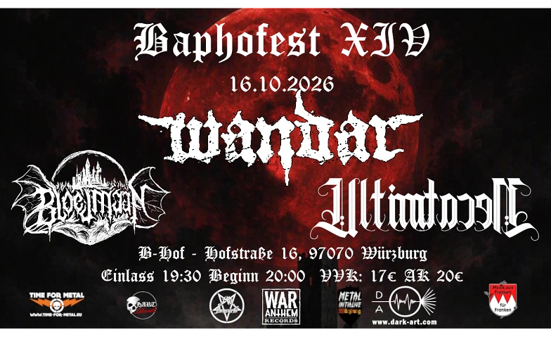 Baphofest XIV (Wandar, Bloedmaan, Ultima Necat) · Bild 1