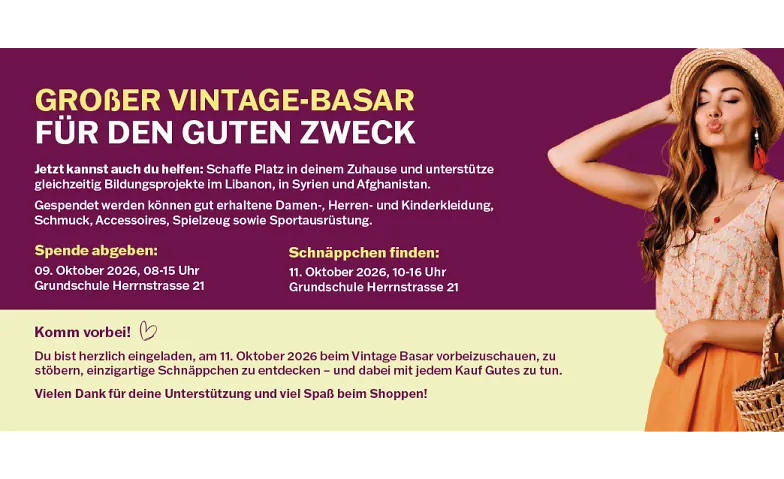 Großer Vintage-Basar für den guten Zweck · Bild 1
