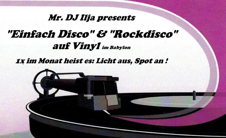 „Rockdisco“ auf Vinyl im Babylon Fürth · Bild 1
