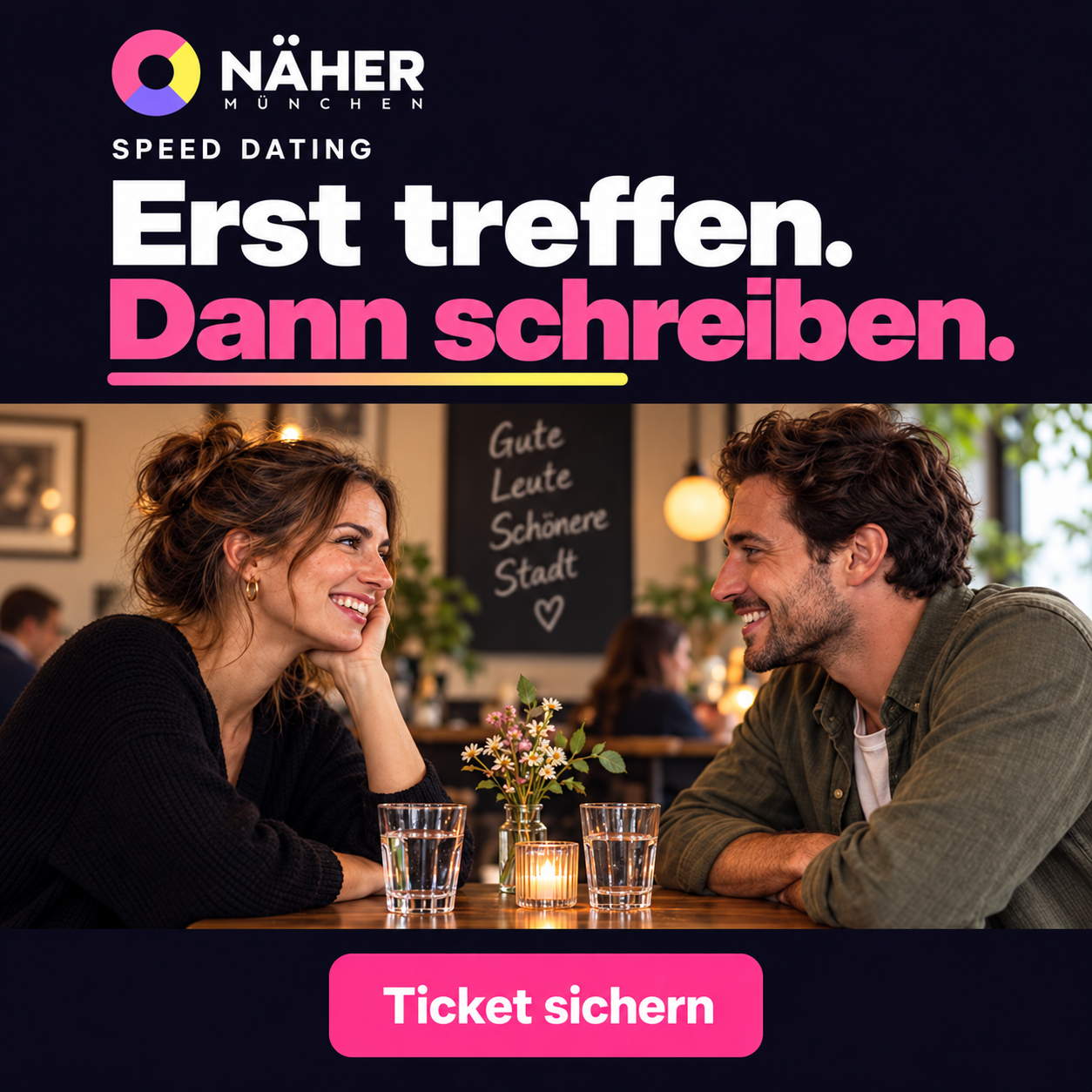 Speed Dating München – 30–45 Jahre – NÄHER · Bild 1